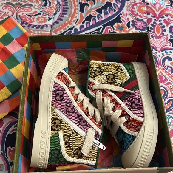 Gucci toddler sneaker size 24 - Picture 2 of 3